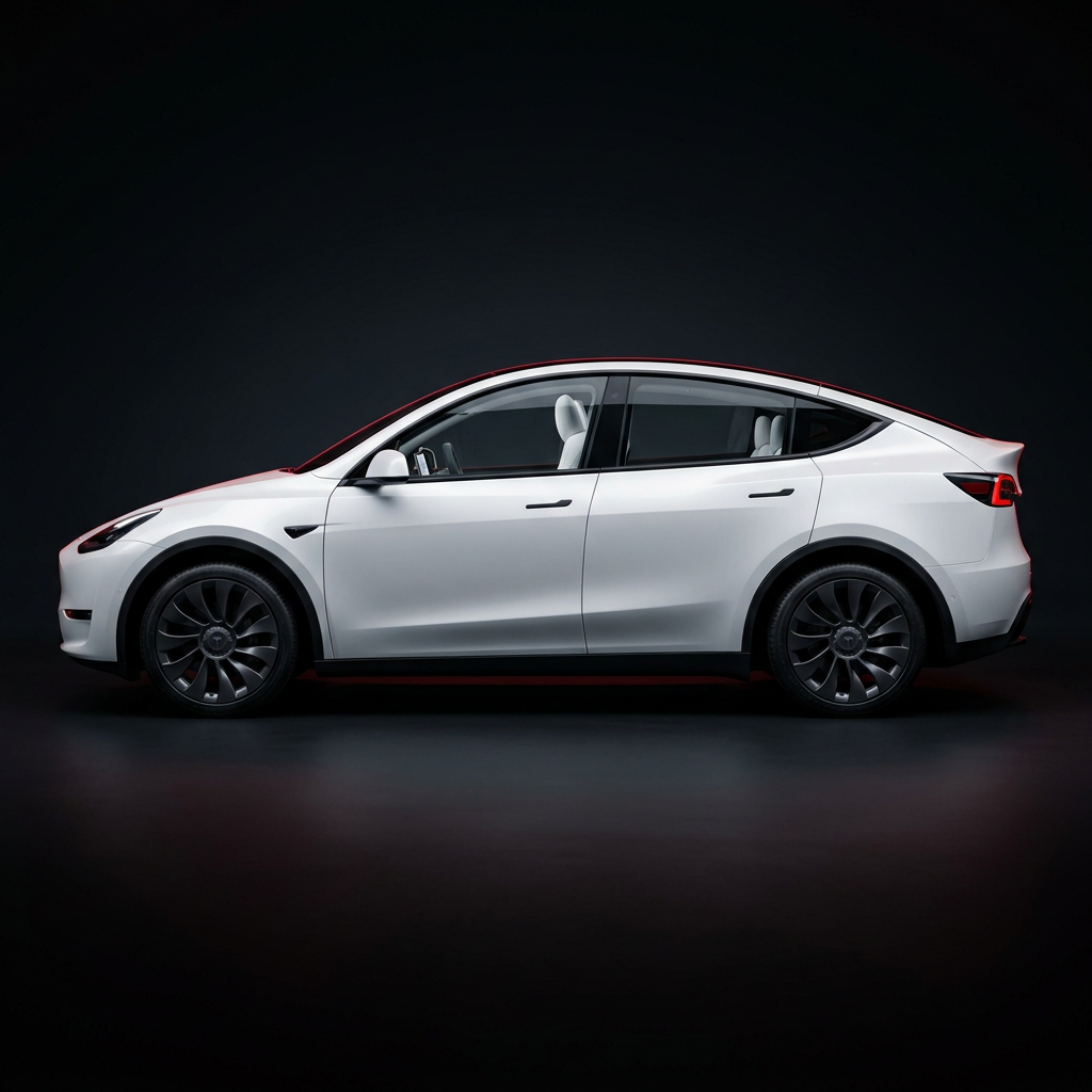 Tesla Model Y with 50% window tint